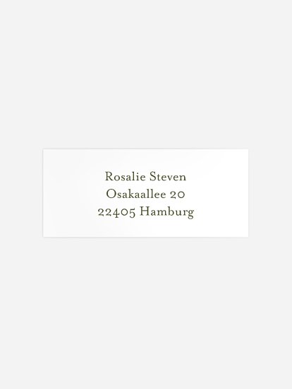 Absenderaufkleber Konfirmation und Kommunion Ölzweig