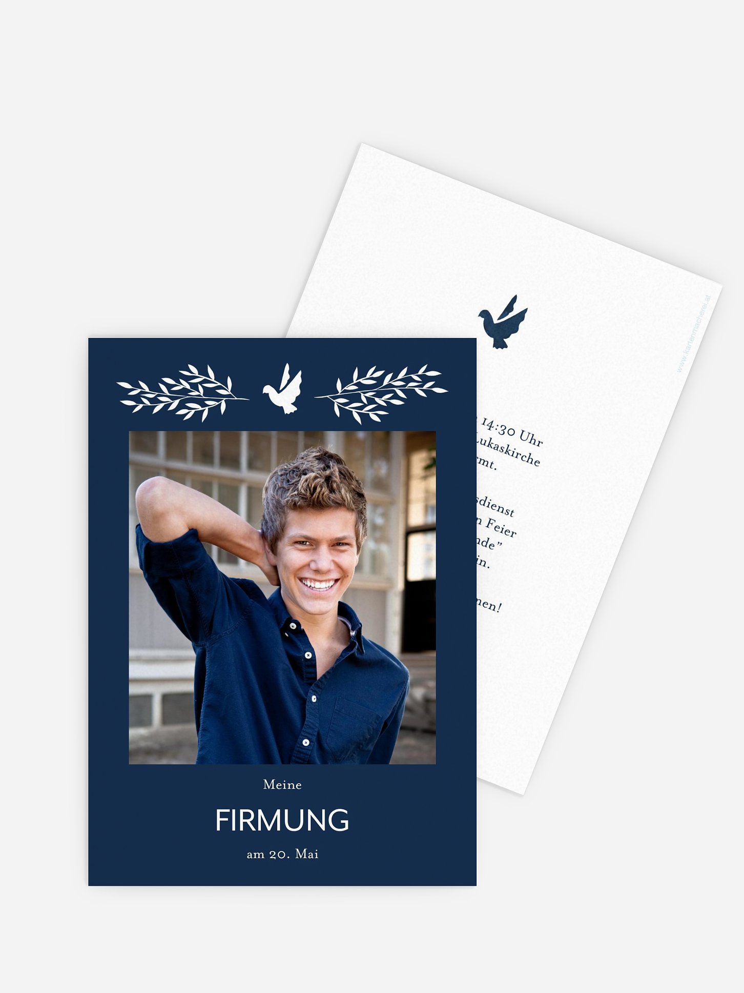 Einladung Firmung Ölzweig