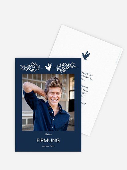 Einladung Firmung Ölzweig