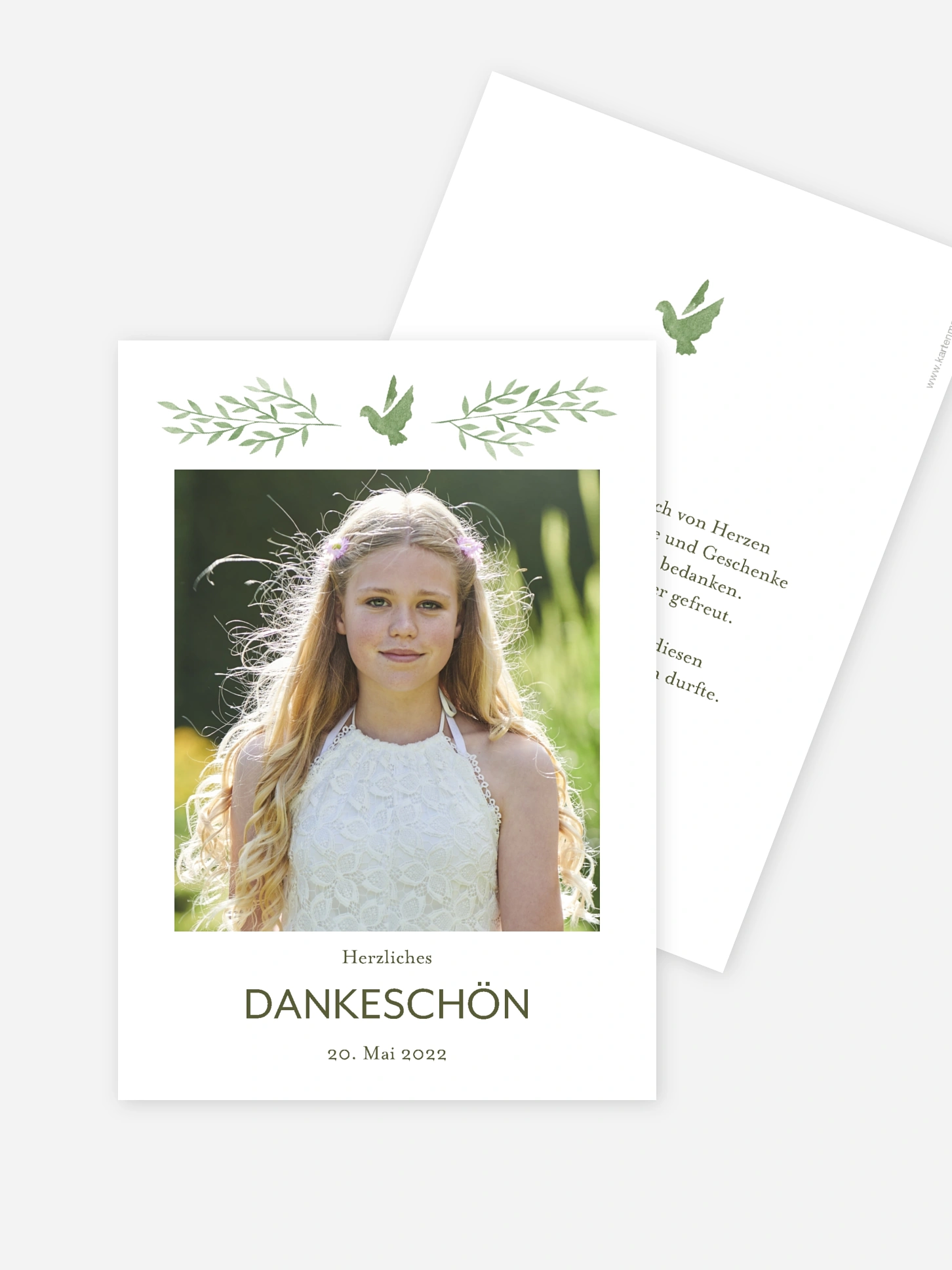 Danksagung Konfirmation Ölzweig
