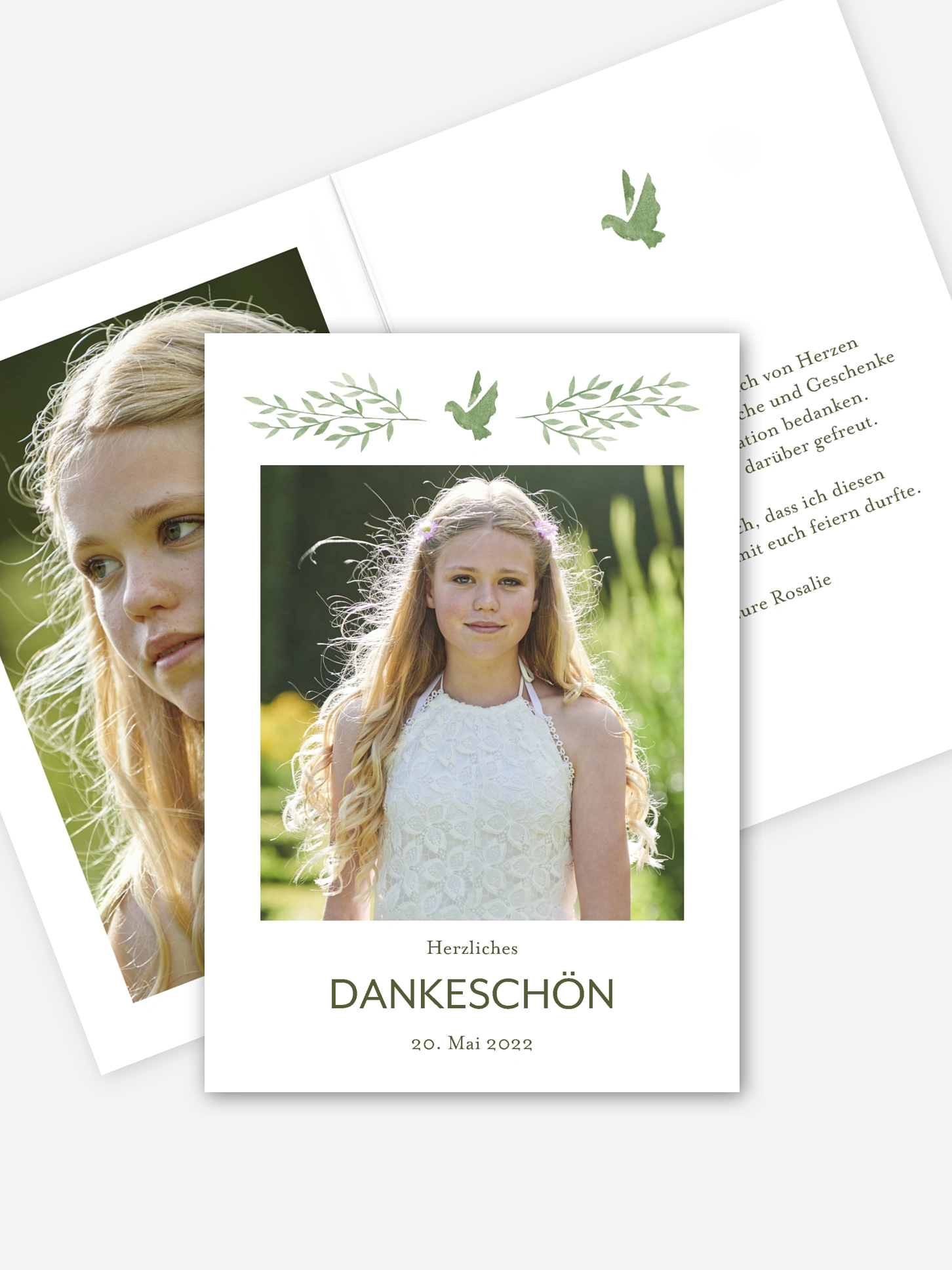 Danksagung Konfirmation Ölzweig
