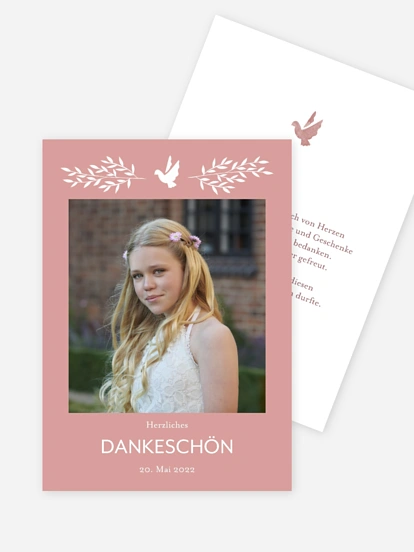 Danksagung Konfirmation Ölzweig