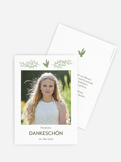 Danksagung Konfirmation Ölzweig