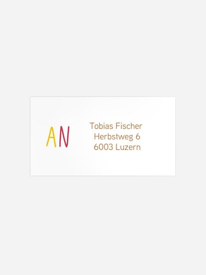 Empfängeraufkleber Konfirmation und Kommunion Rainbow Colors