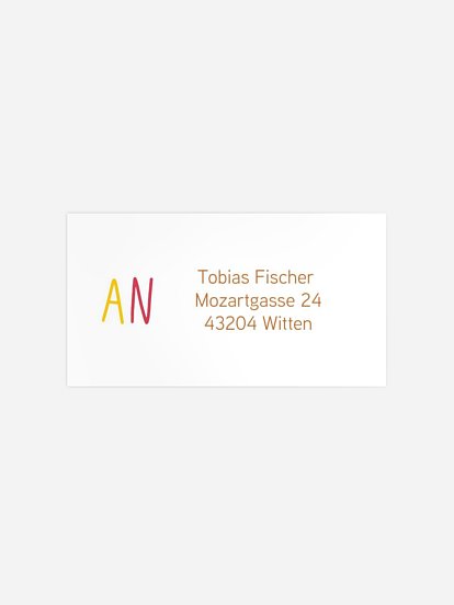 Empfängeraufkleber Konfirmation und Kommunion Rainbow Colors