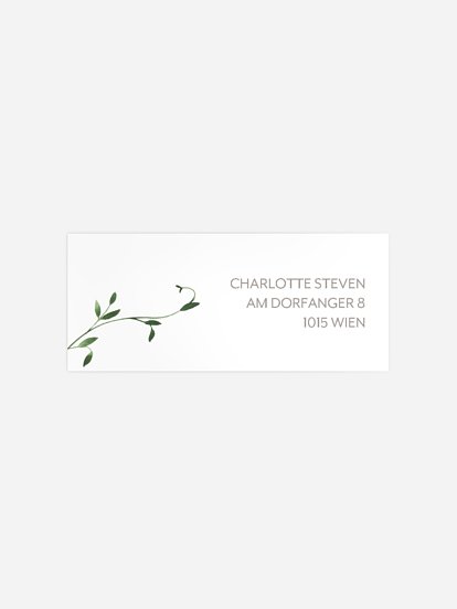 Absenderaufkleber Konfirmation und Kommunion Freudenranke