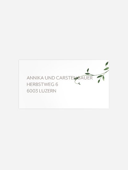 Empfängeraufkleber Konfirmation und Kommunion Freudenranke