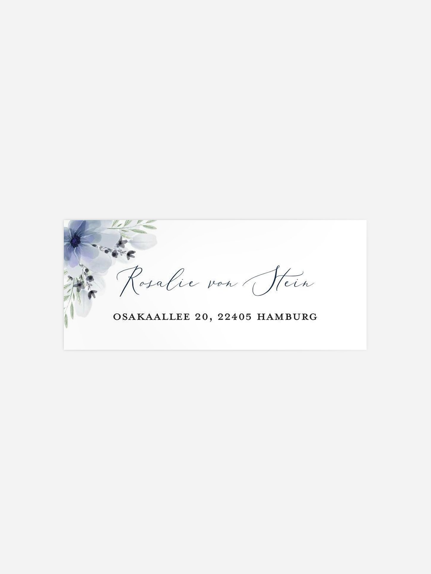 Absenderaufkleber Konfirmation und Kommunion Blue Summer