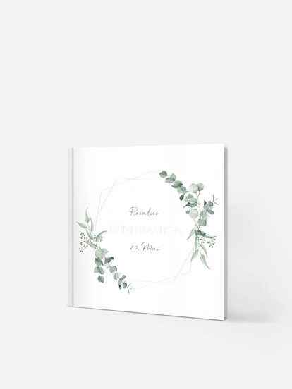 Gästebuch zur Konfirmation Eucalyptus Leaf
