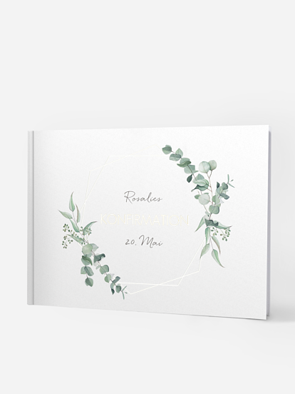 Gästebuch zur Konfirmation Eucalyptus Leaf
