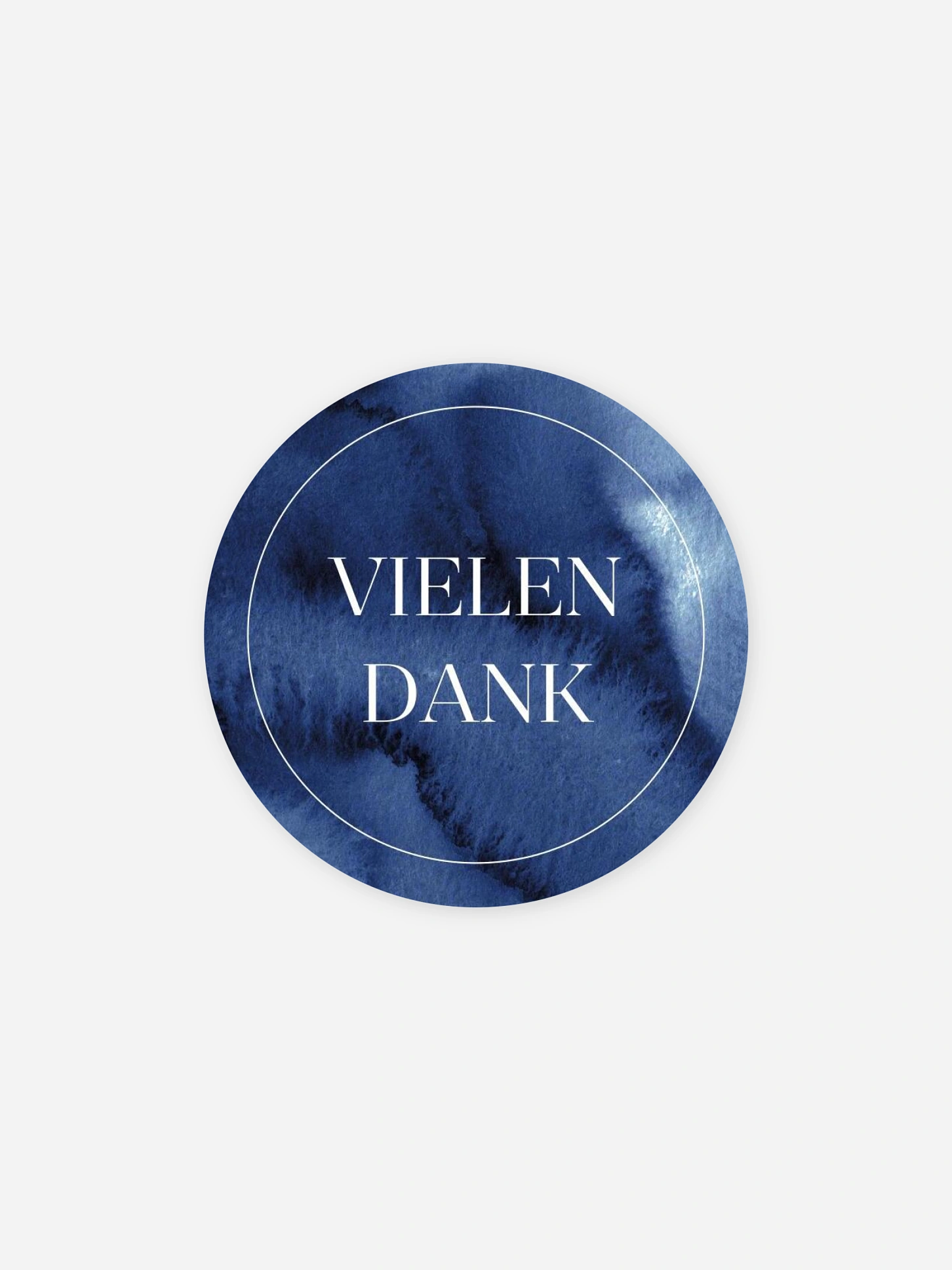 Aufkleber Kommunion Konfirmation Simple Blue