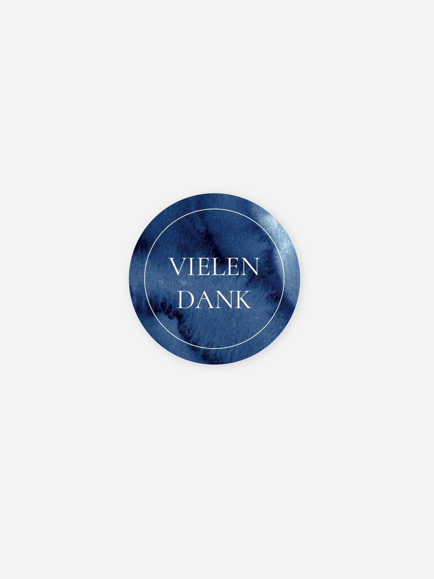 Aufkleber Taufe Simple Blue