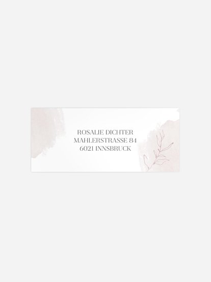 Absenderaufkleber Konfirmation und Kommunion Soft Color