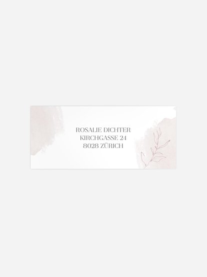 Absenderaufkleber Konfirmation und Kommunion Soft Color