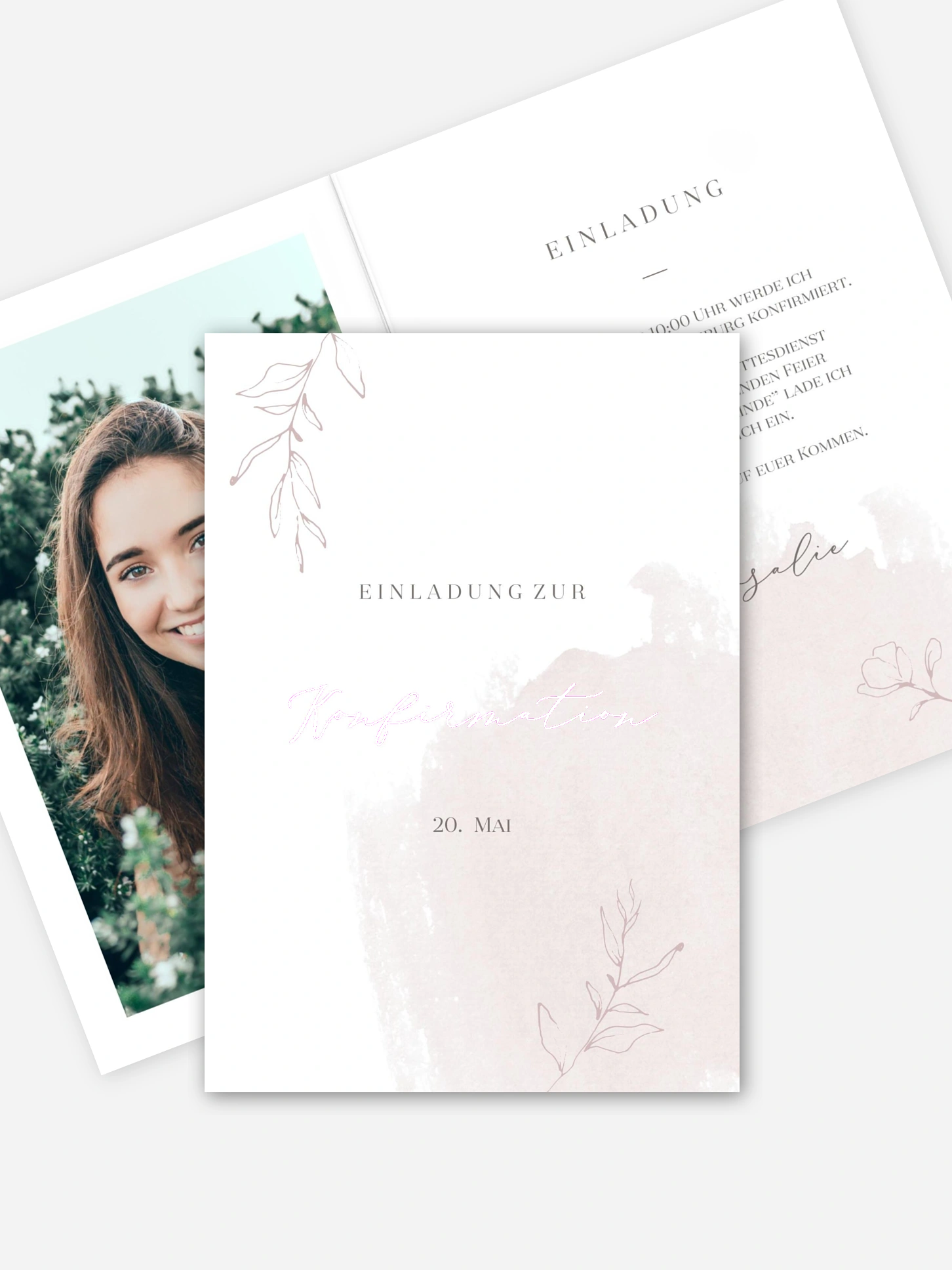 Konfirmationseinladung Soft Color