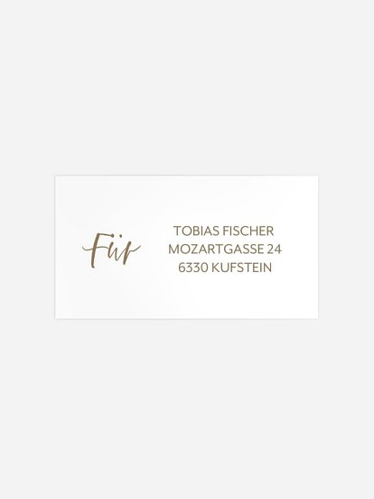 Empfängeraufkleber Konfirmation und Kommunion Nature Frame