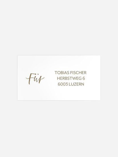 Empfängeraufkleber Konfirmation und Kommunion Nature Frame