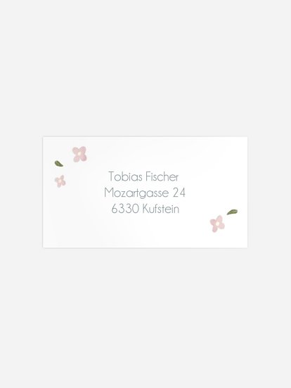 Empfängeraufkleber Konfirmation und Kommunion Tauben Post