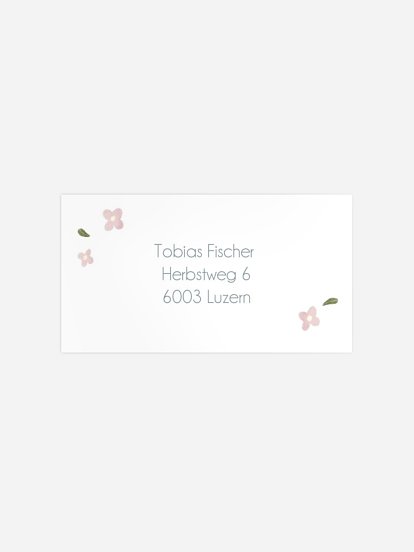 Empfängeraufkleber Konfirmation und Kommunion Tauben Post