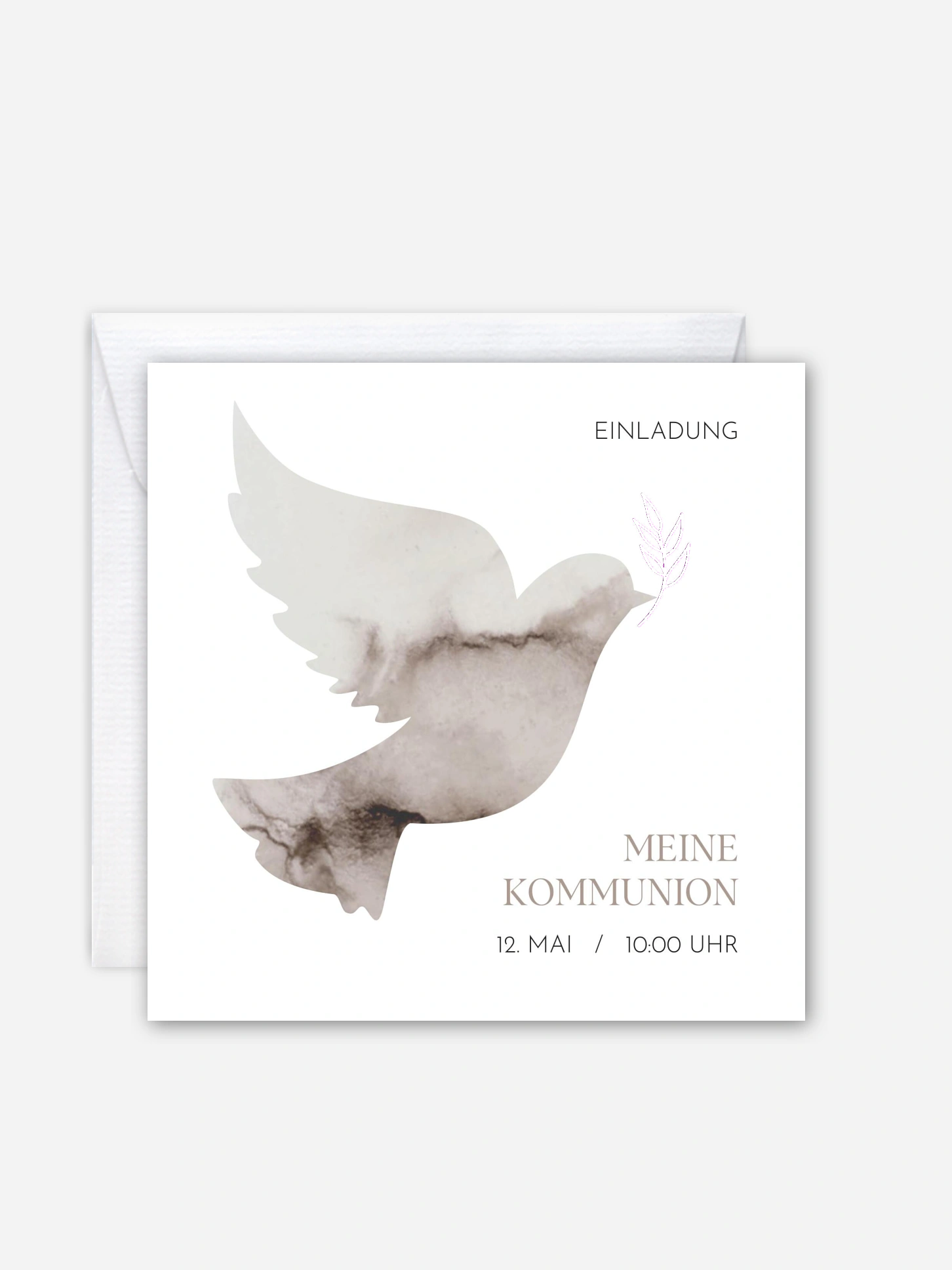 Kommunionseinladung Heilige Taube