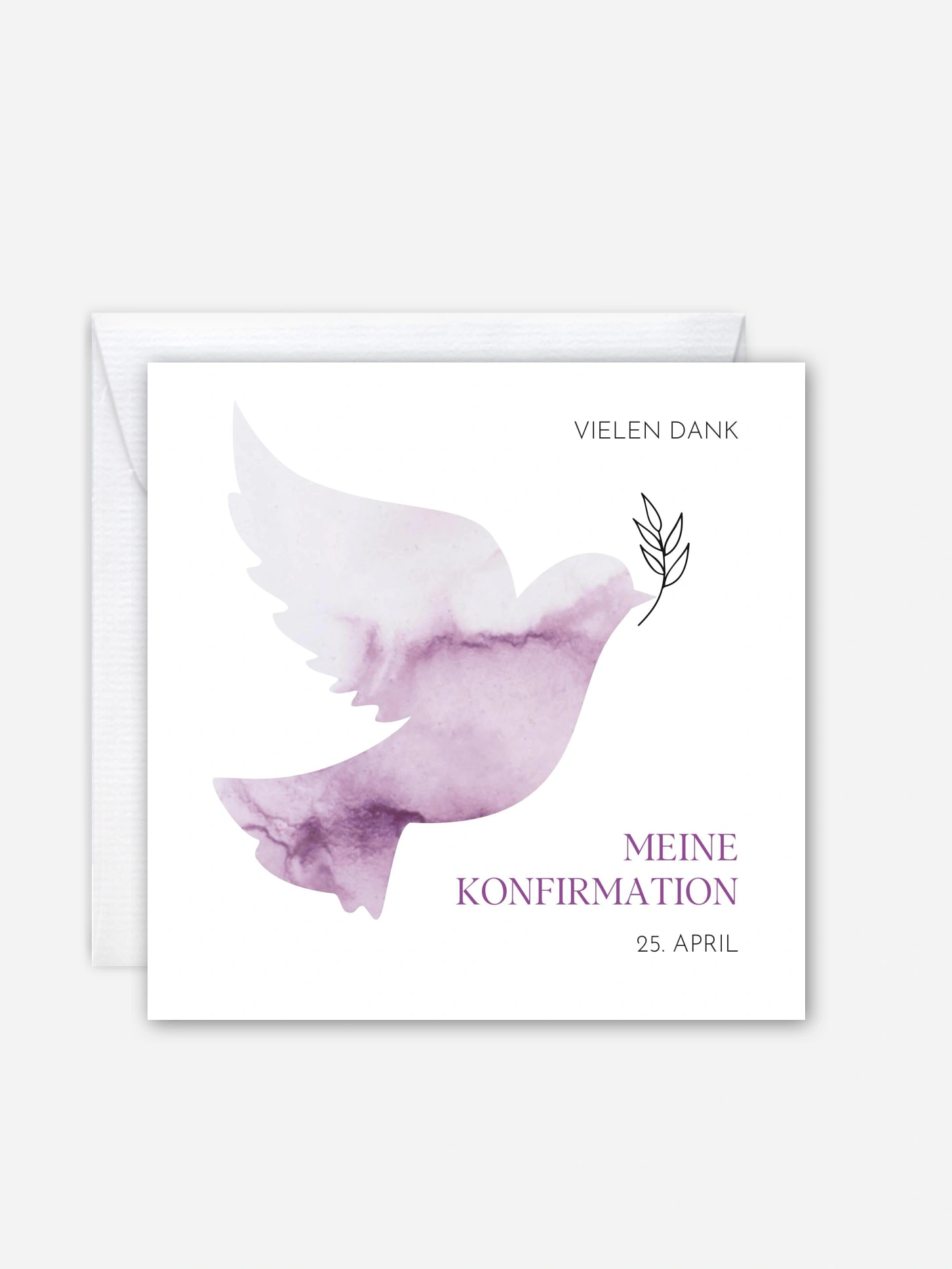 Danksagung Konfirmation Heilige Taube