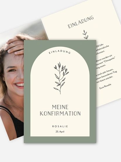 Konfirmationseinladung Round Arch