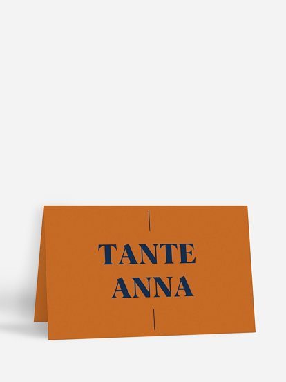 Tischkarte Kommunion Modern Font