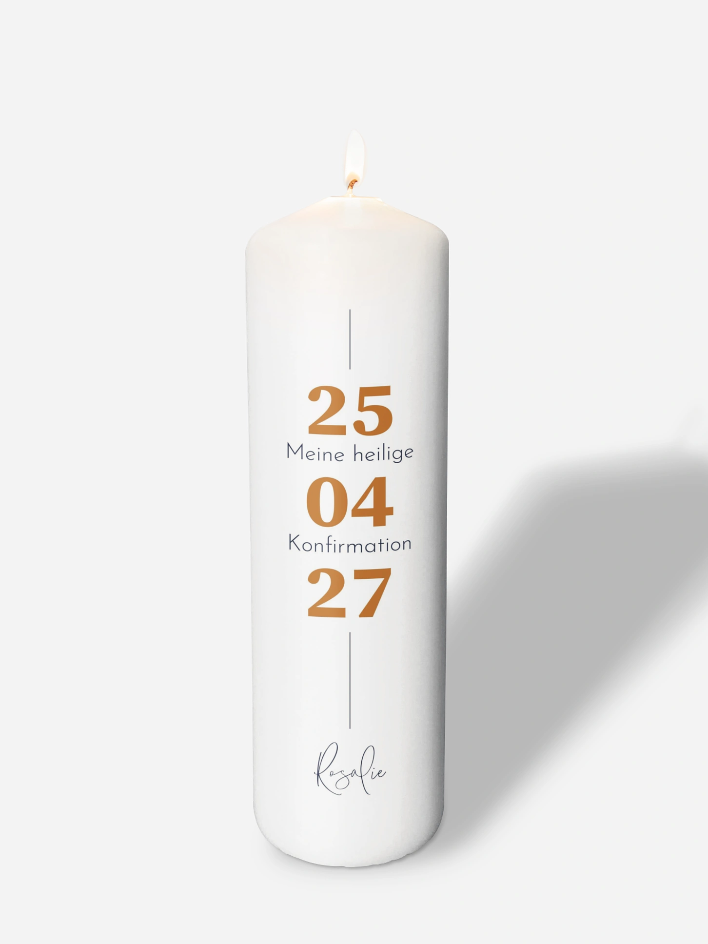 Konfirmationskerze Modern Font