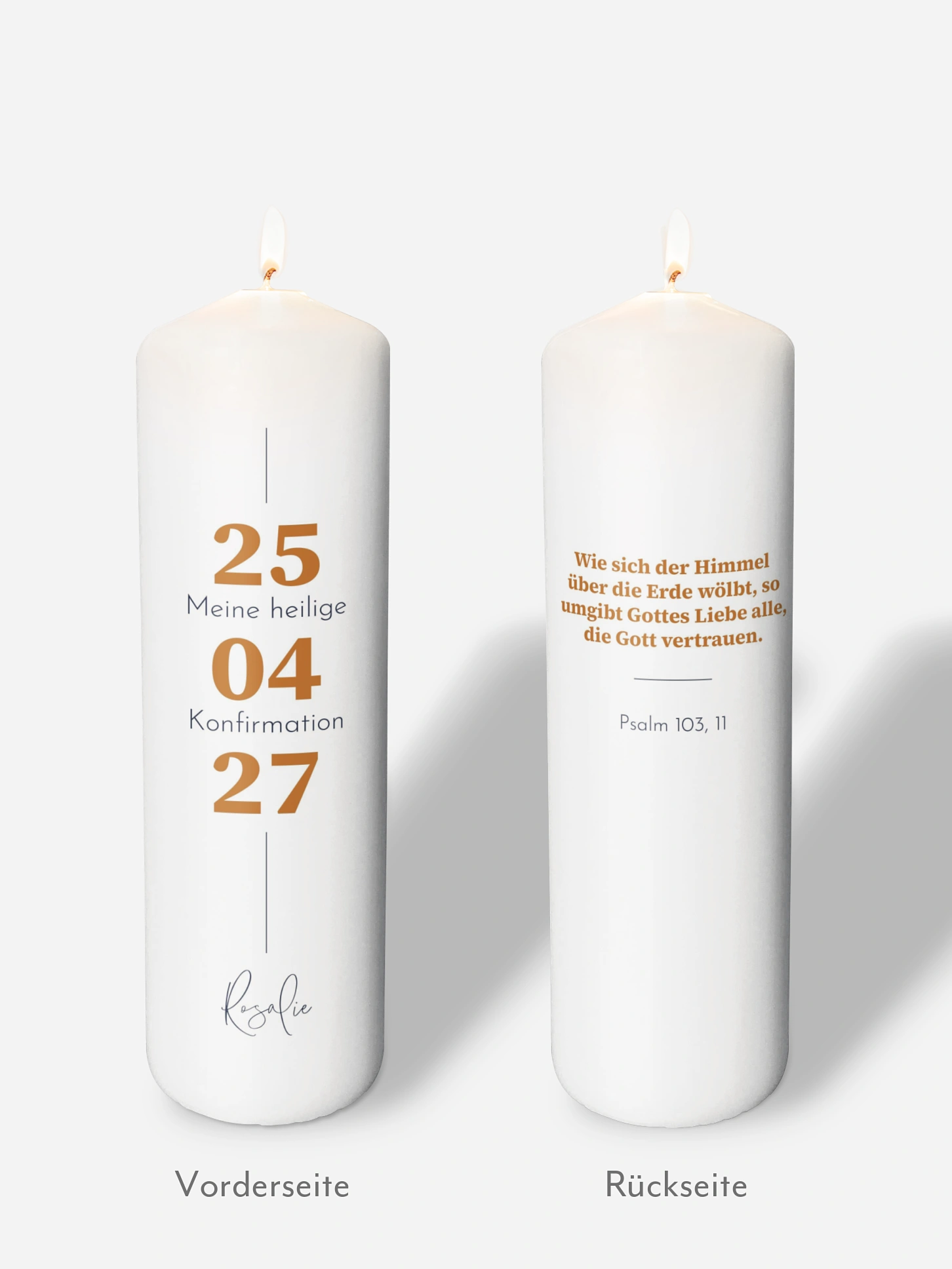 Konfirmationskerze Modern Font