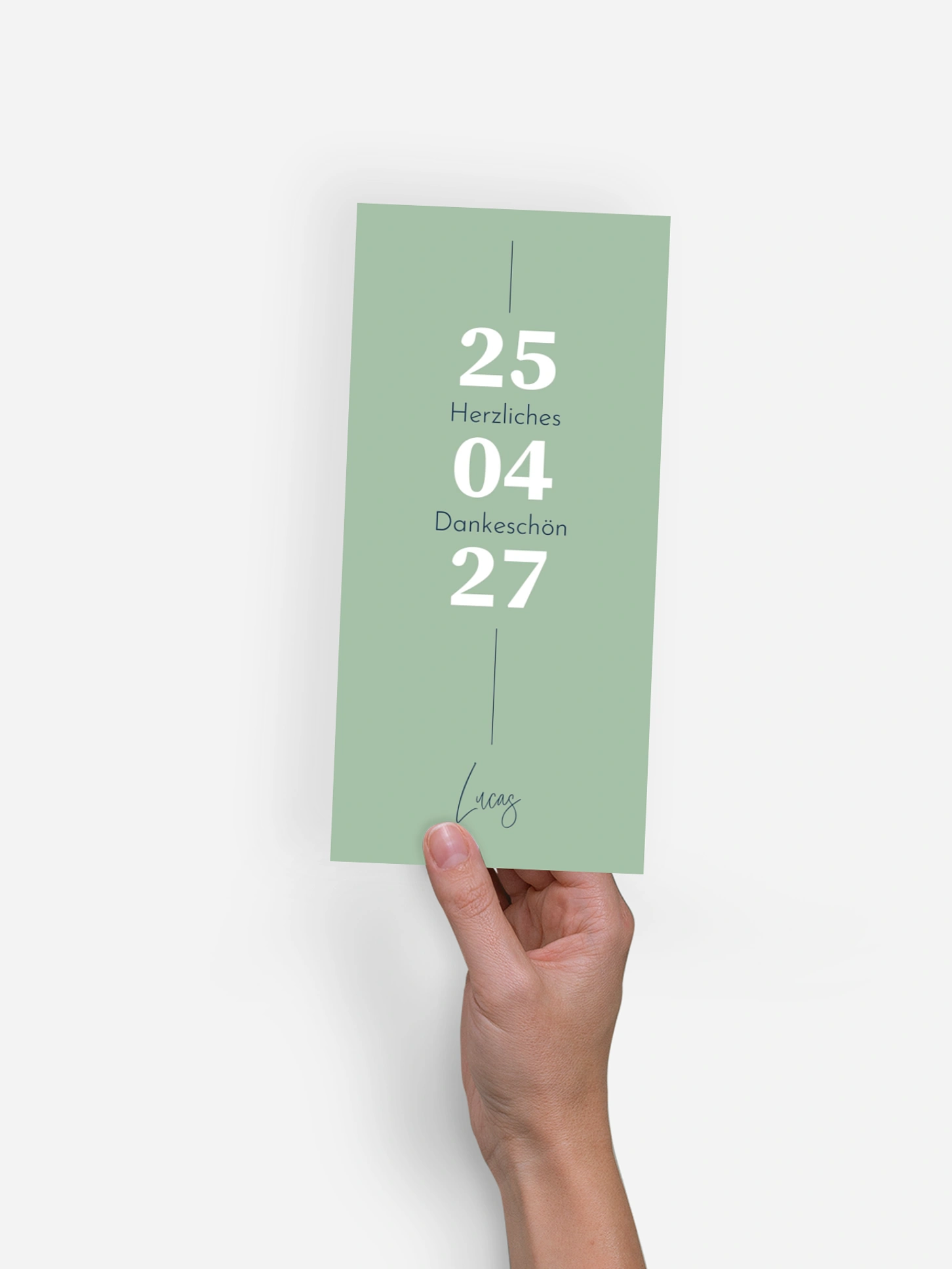 Danksagung Konfirmation Modern Font