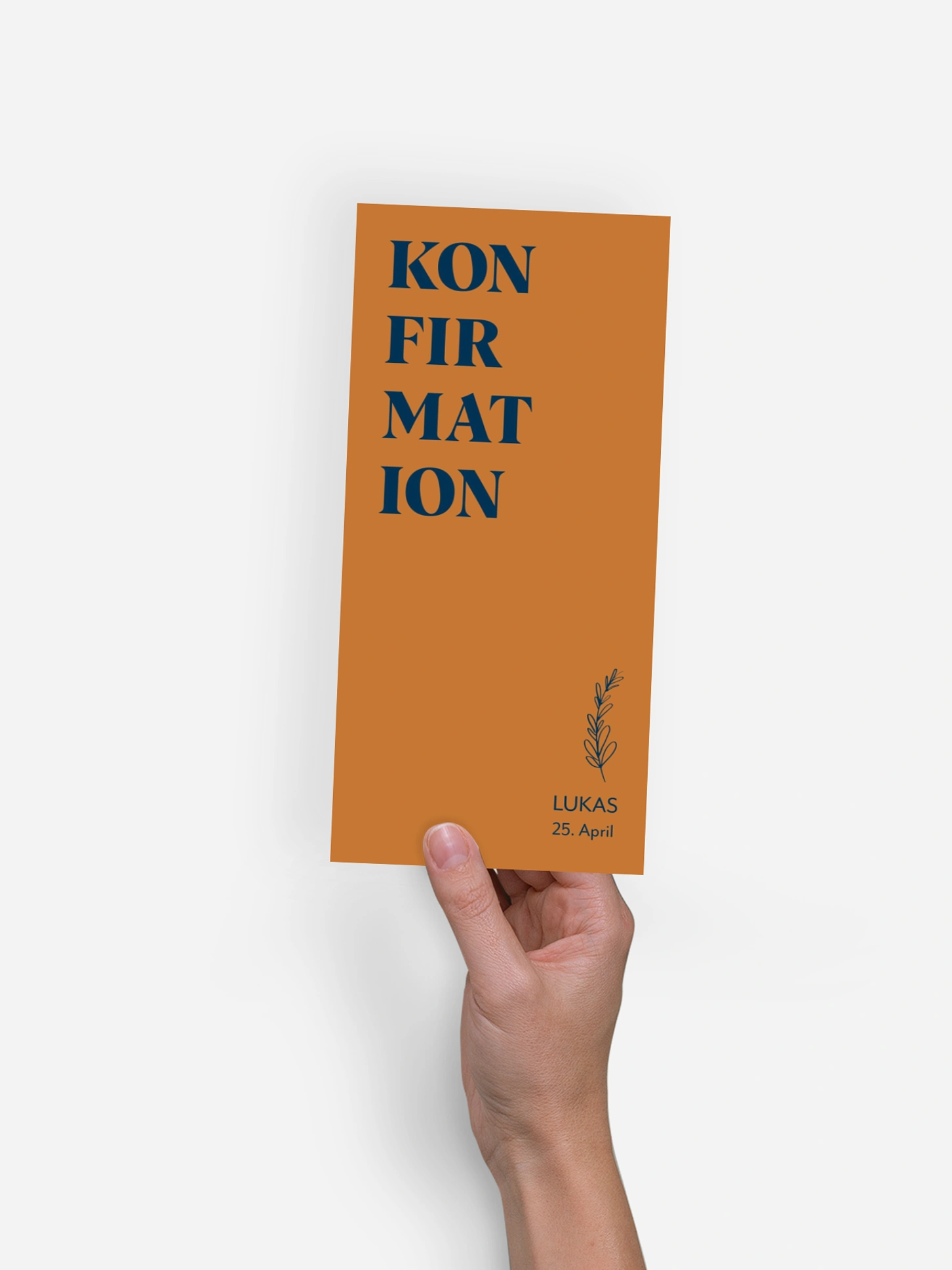 Konfirmationseinladung Simple Plant