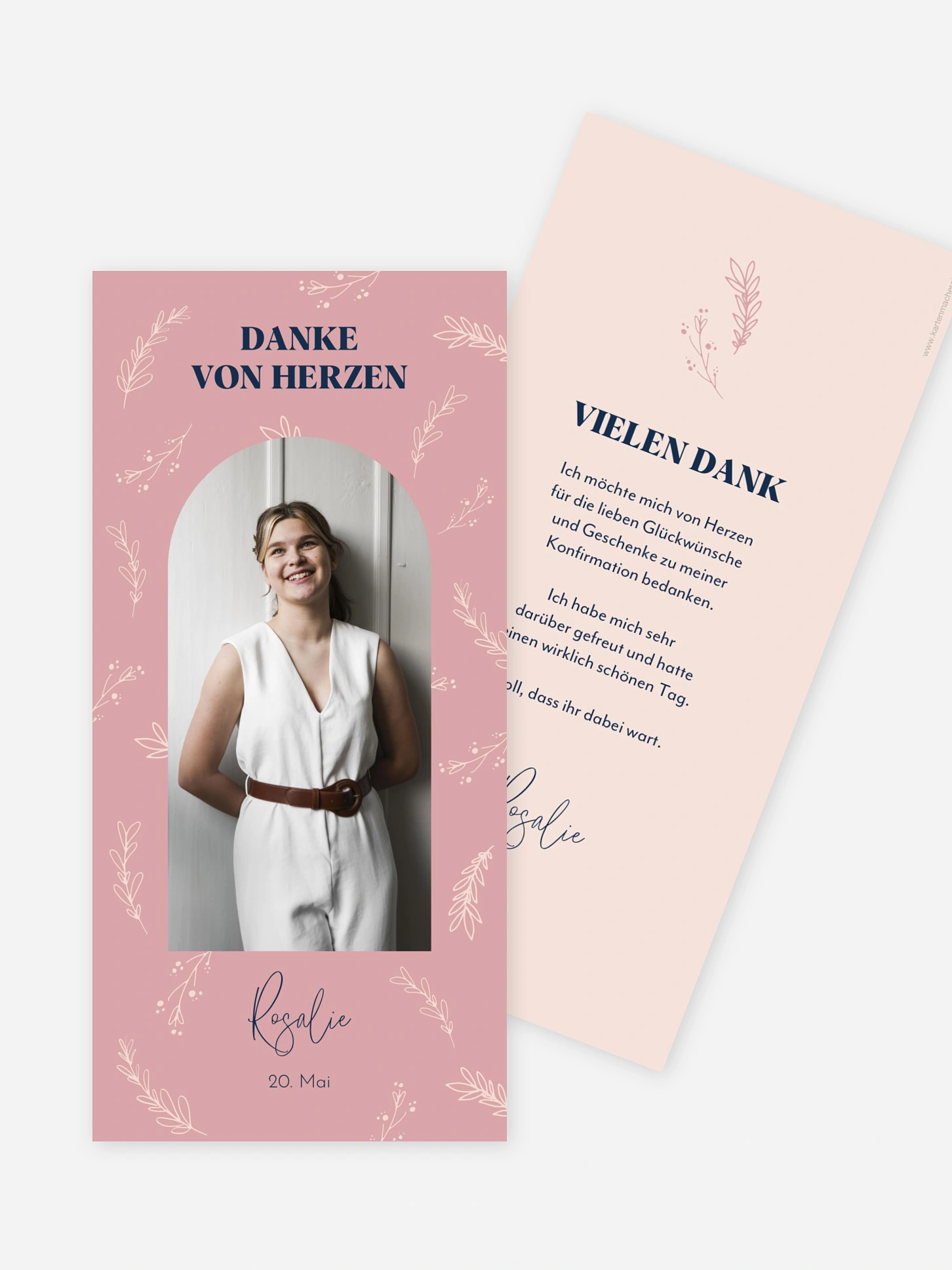 Danksagung Konfirmation Blütenliebe