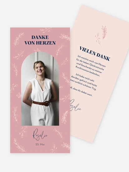 Danksagung Konfirmation Blütenliebe