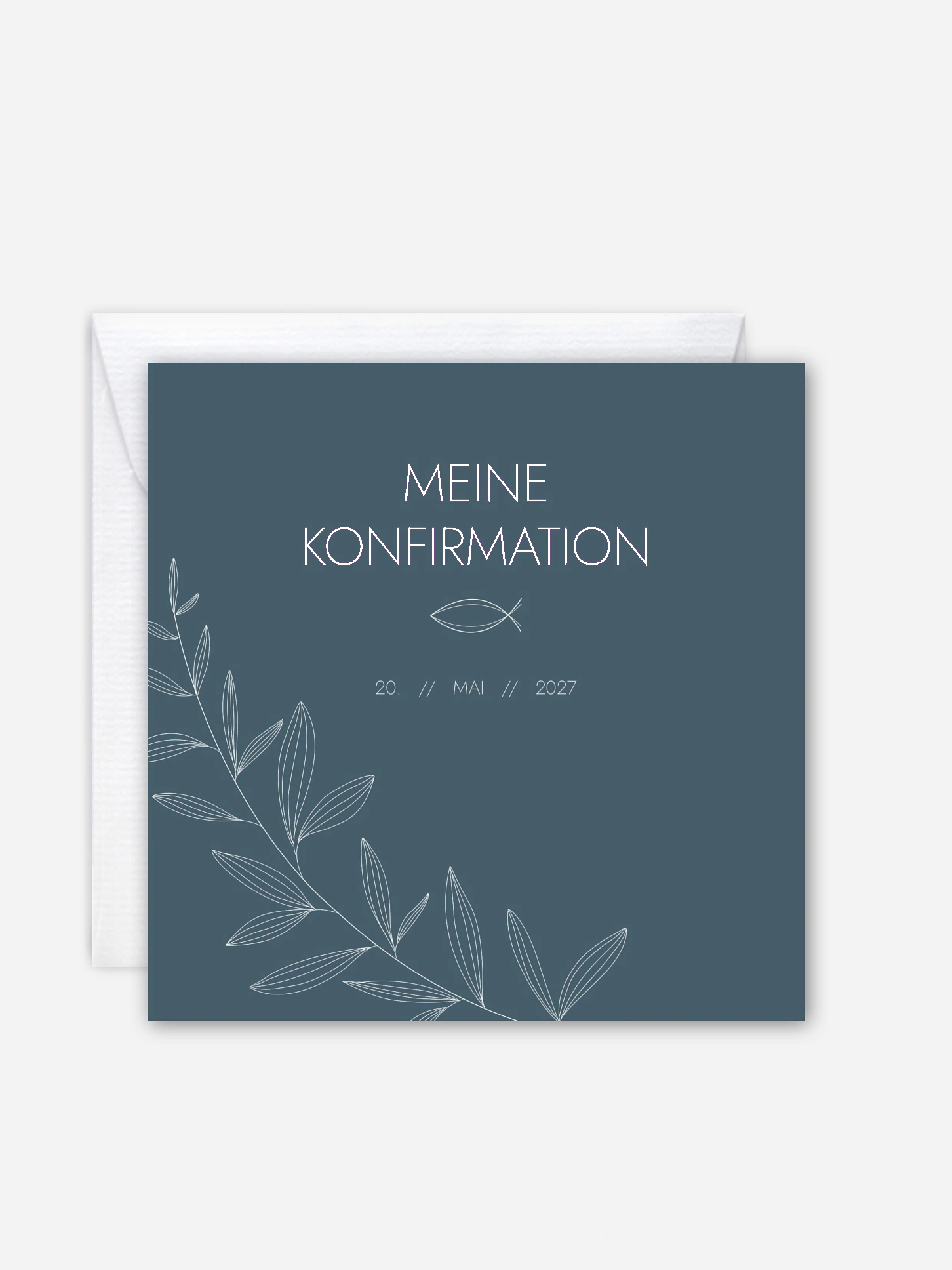 Konfirmationseinladung Modern Fish