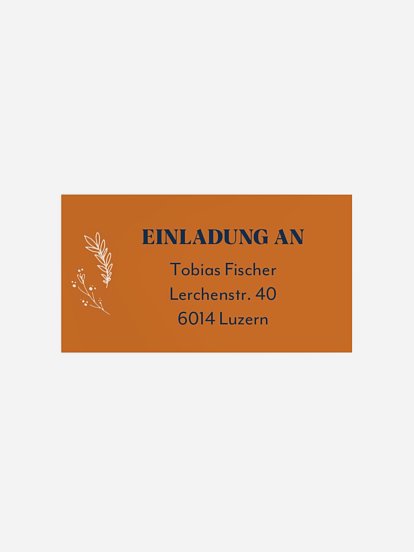 Empfängeraufkleber Konfirmation und Kommunion Blooming Pattern