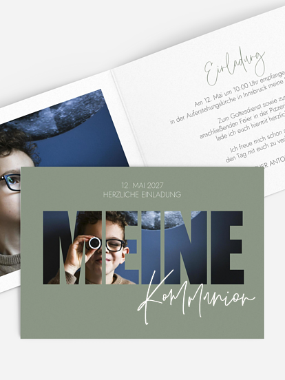 Kommunionseinladung Wonderful Day