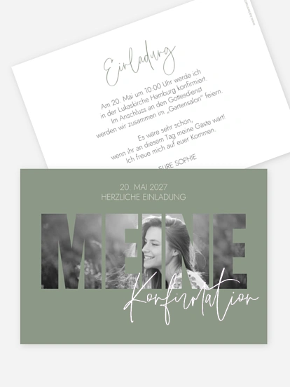Konfirmationseinladung Wonderful Day