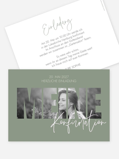 Konfirmationseinladung Wonderful Day