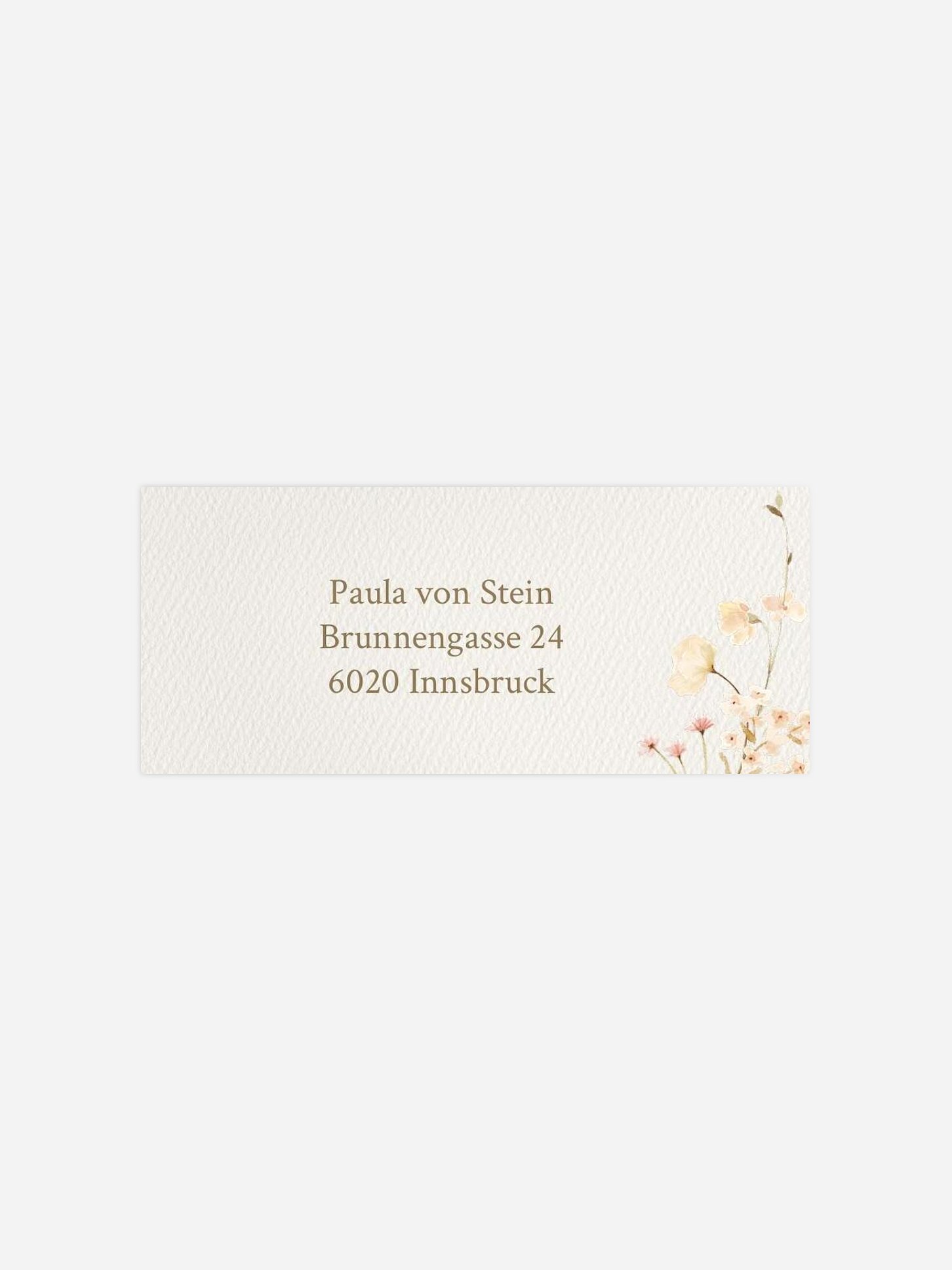 Absenderaufkleber Taufe Soft Bloom