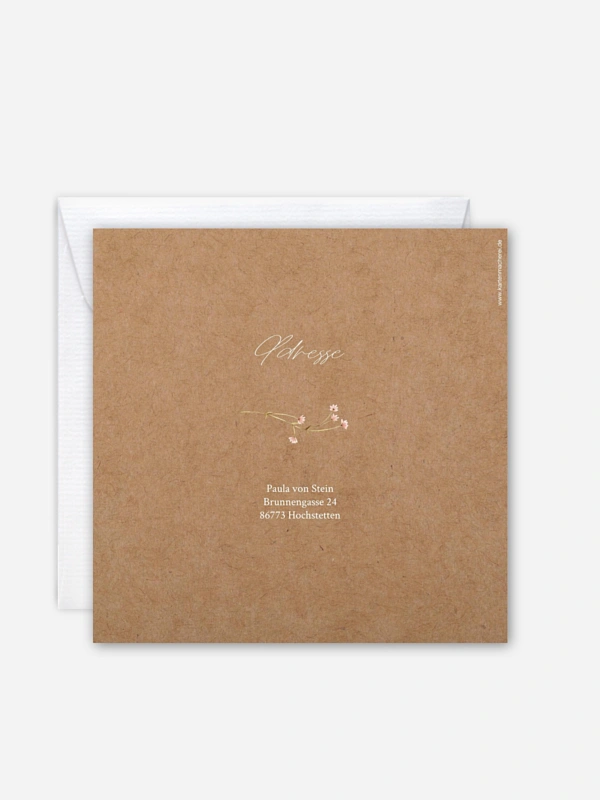 Kommunionseinladung Soft Bloom