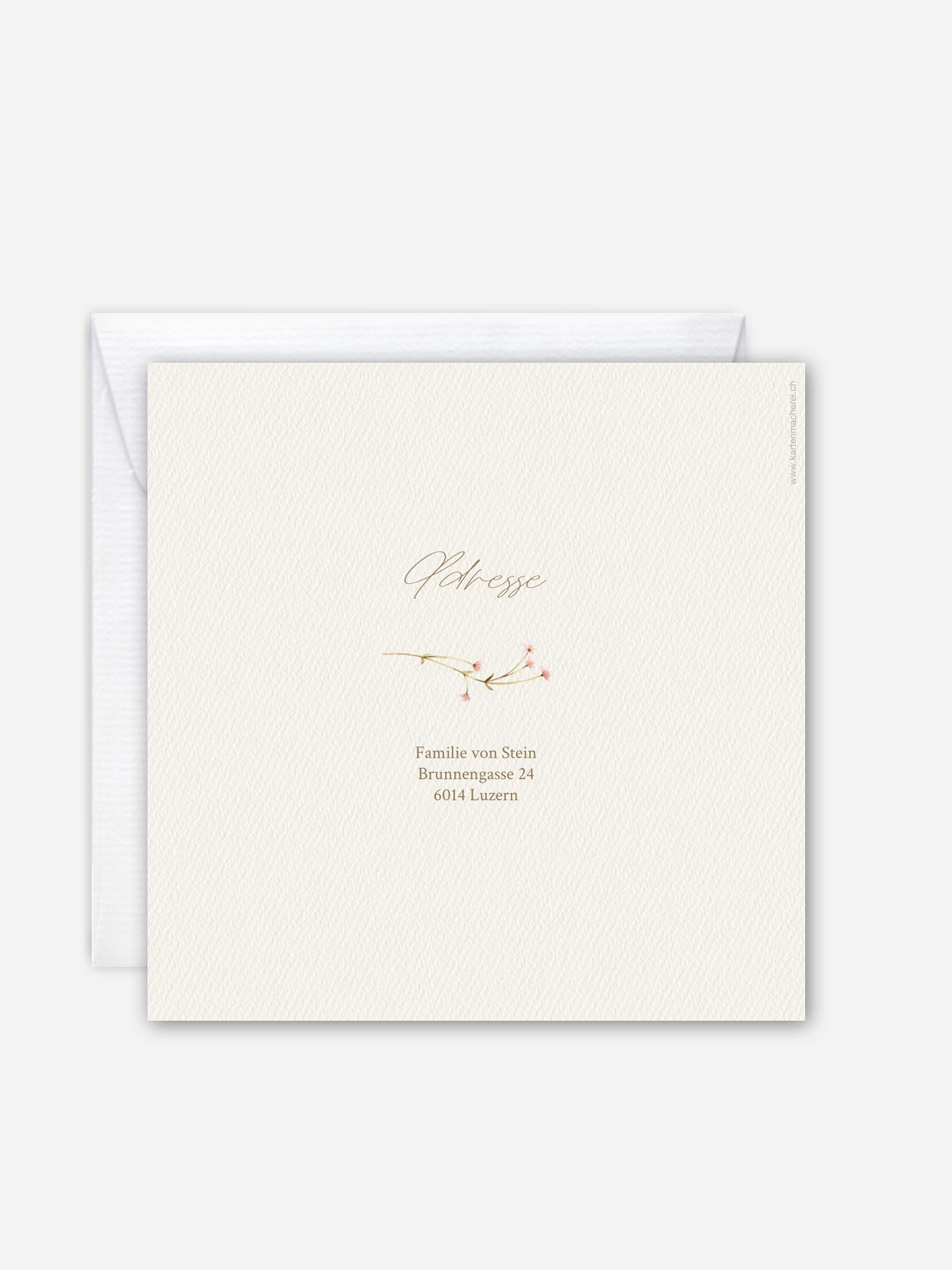 Dankeskarte Taufe Soft Bloom