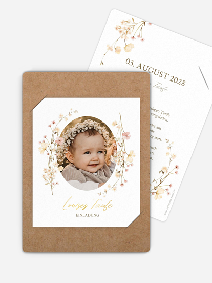 Taufeinladung Soft Bloom