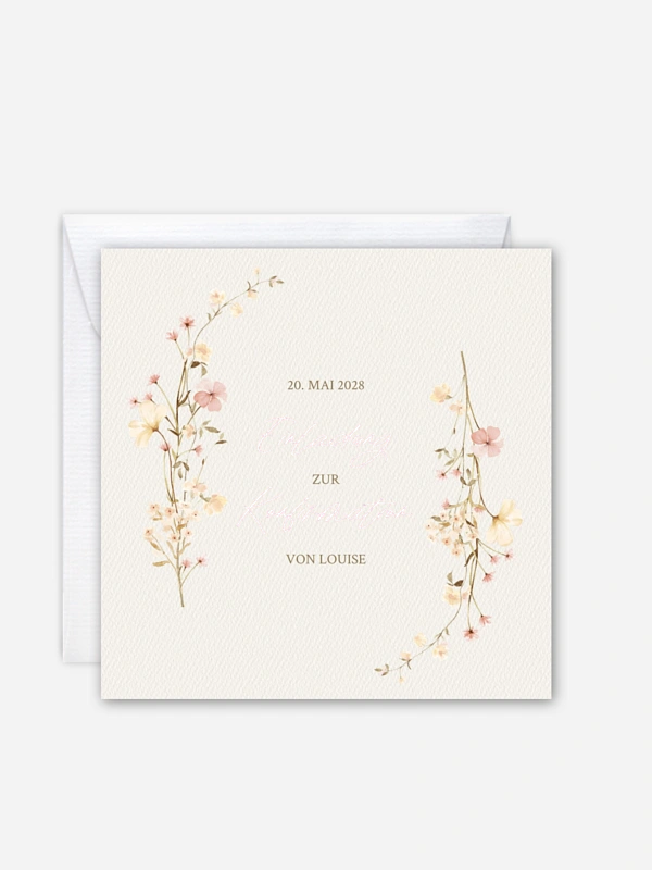 Konfirmationseinladung Soft Bloom