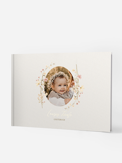 Gästebuch zur Taufe Soft Bloom