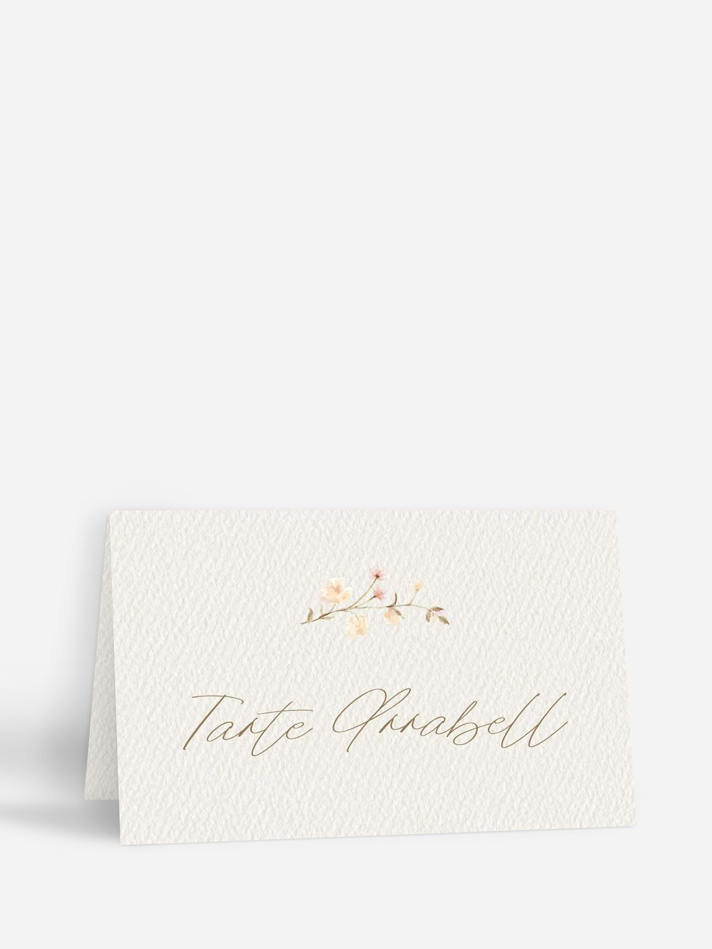Tischkarte Taufe Soft Bloom