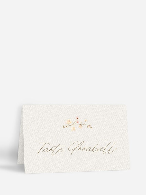 Tischkarte Taufe Soft Bloom