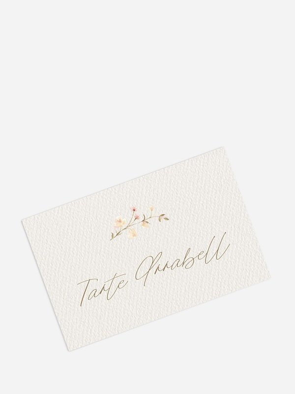Tischkarte Taufe Soft Bloom