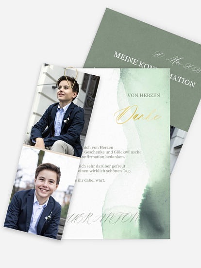 Danksagung Konfirmation Soft Haze