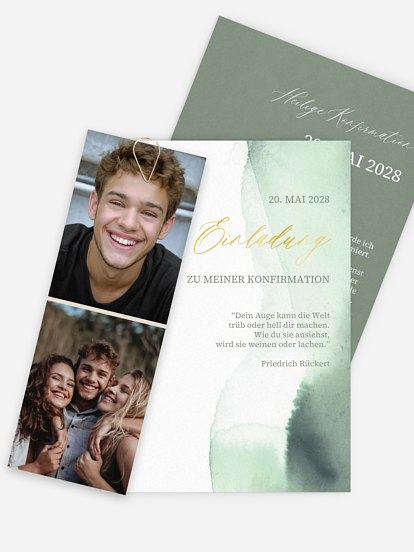 Konfirmationseinladung Soft Haze