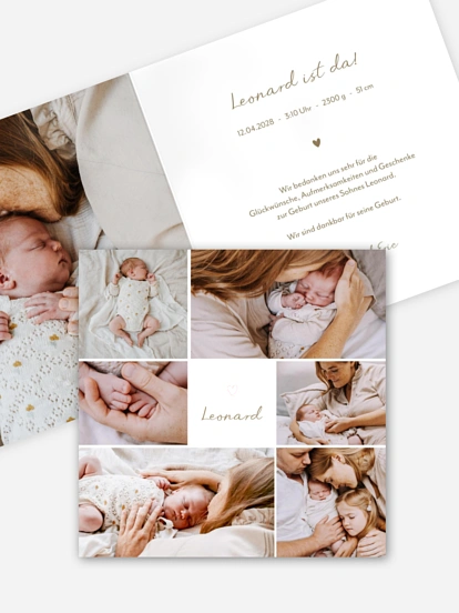 Geburtskarte Beautiful Day